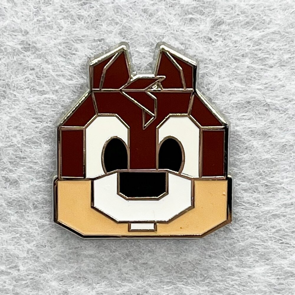 🔮 5/$25 Disney Origami Chip And Dale Chip Pin‎